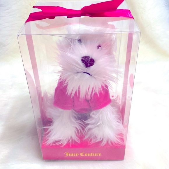 Juicy Couture Pink Hoodie Dog Plush New Excellent Condition - Picture 4 of 7